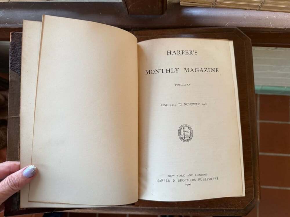 Harpers New Monthly Magazine Vol 105 1902 Hardcover - featuring The Monkeys Paw